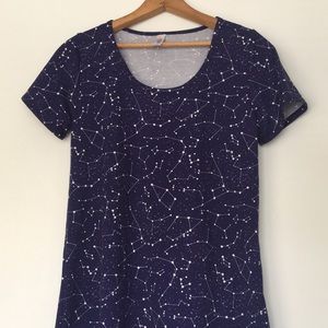 Lularoe Classic Constellation Galaxy Shirt